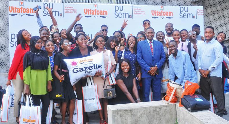 A cross section of students and invited guests at the Vitafoam Polyurethane Seminar held at the University of Lagos