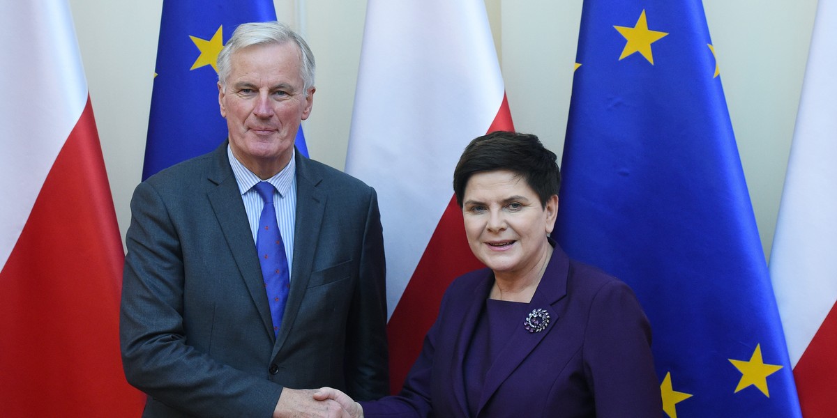 Premier spotkała się z głównym unijnym negocjatorem ws. Brexitu