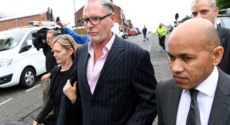 Former England international Paul Gascoigne (pictured centre in 2016) has struggled with alcoholism since he retired