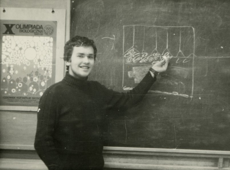 Piotr Zaręba w czasach licealnych