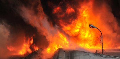 Słupsk. Gigantyczny pożar w centrum miasta