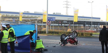 Tragiczny wypadek motocytklisty. Wrocław był sparaliżowany