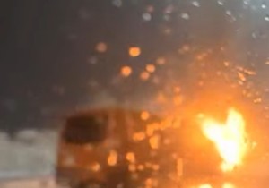 Gori kombi na Pančevačkom putu