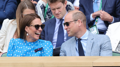 Książę William z żoną na Wimbledonie. Księżna Kate wyglądała świetnie! [ZDJĘCIA]