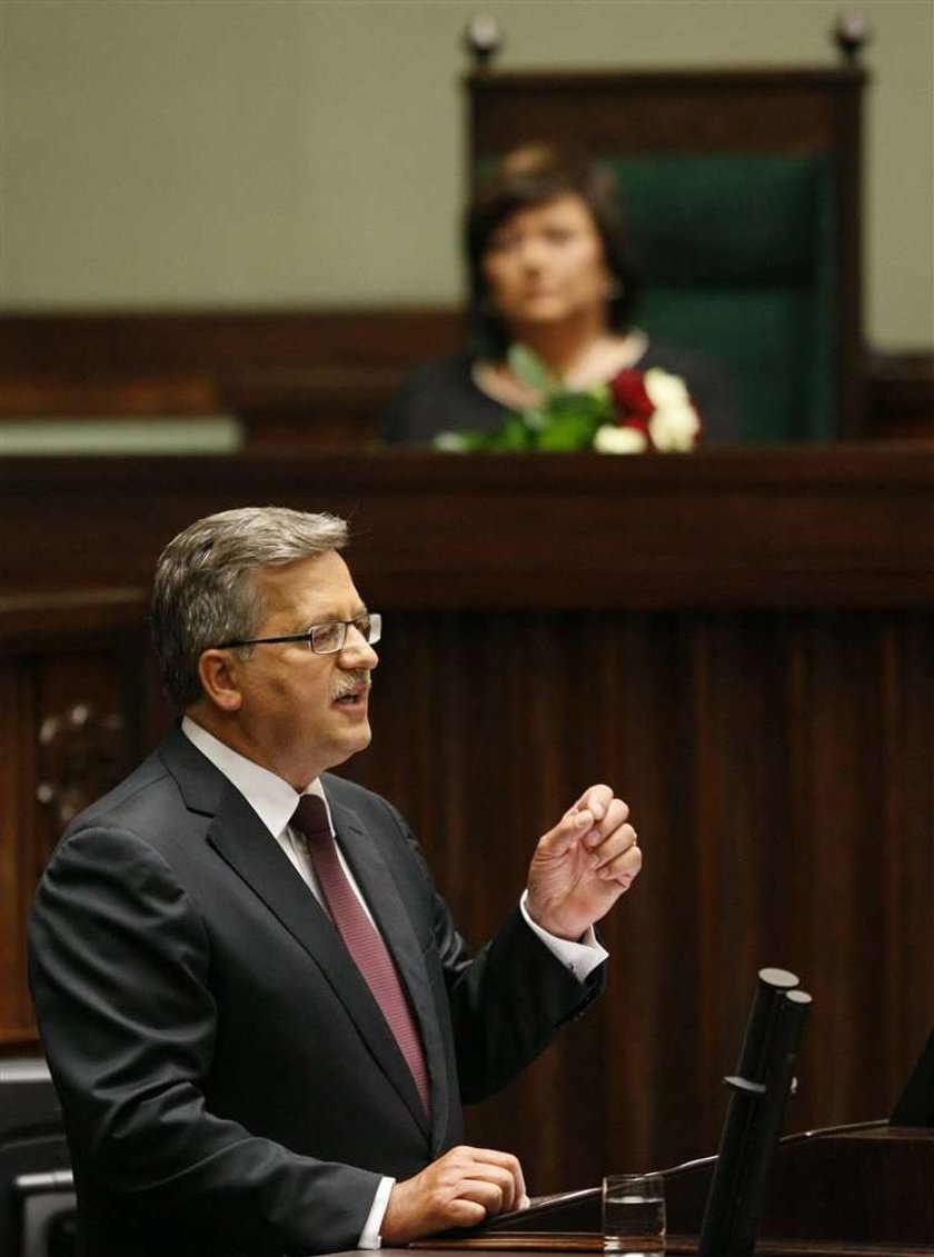 komorowski,  zaprzysiężenie, orędzie