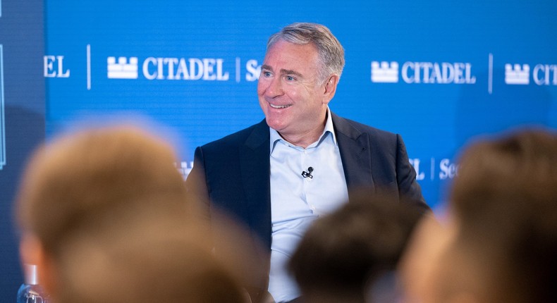 Ken Griffin shares his career advice with a group of 150 interns.