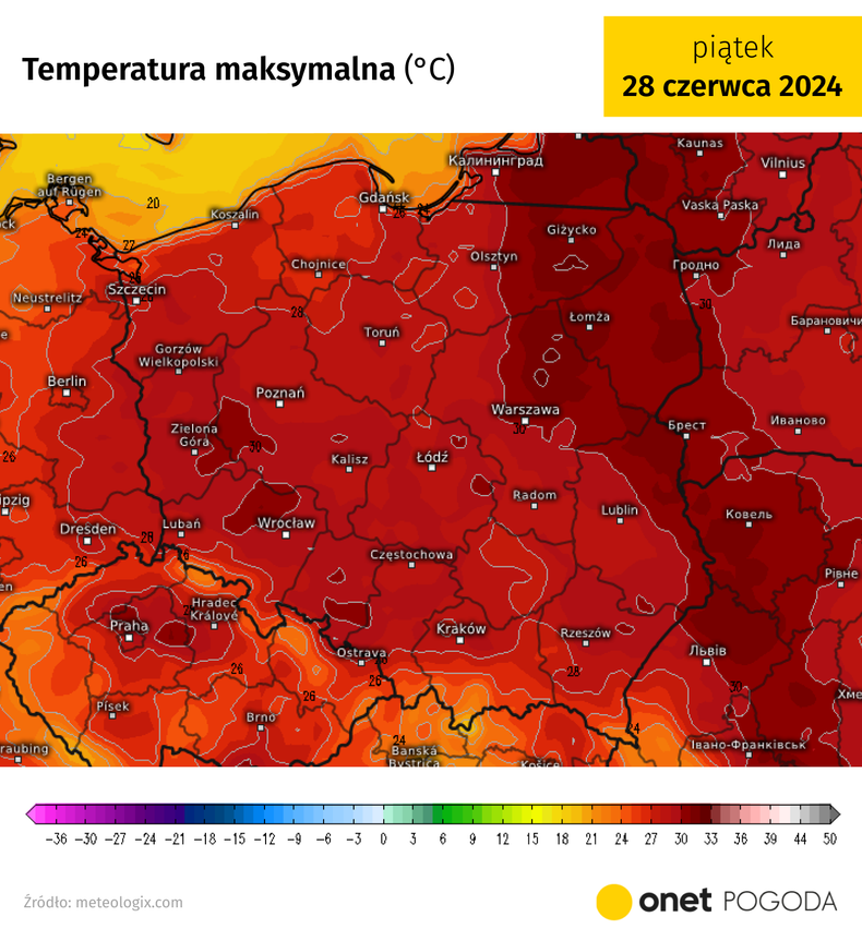 Piątek będzie następnym gorącym i upalnym dniem