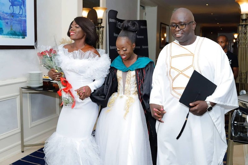  Akothee. her ex-Hubby Jared Okello, and their daughter Vesha Okello