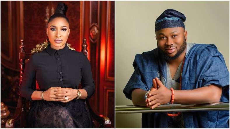 Tonto Dikeh and Churchill Olakunle are at it again as they drag each other on Instagram  [Instagram/TontoDikeh] [Instagram/OlakunleChurchill]