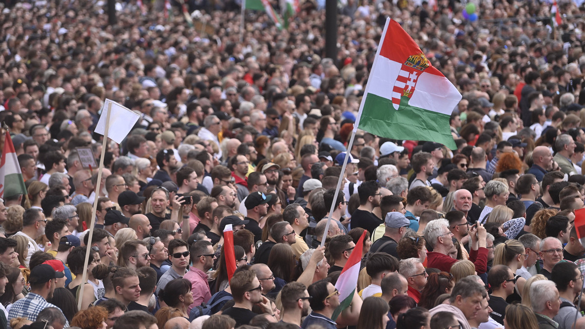 Wielotysięczna demonstracja w Budapeszcie. Protestowali przeciwnicy Viktora Orbana