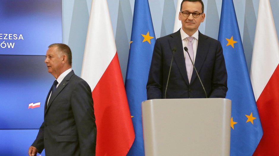 Marian Banaś i Mateusz Morawiecki