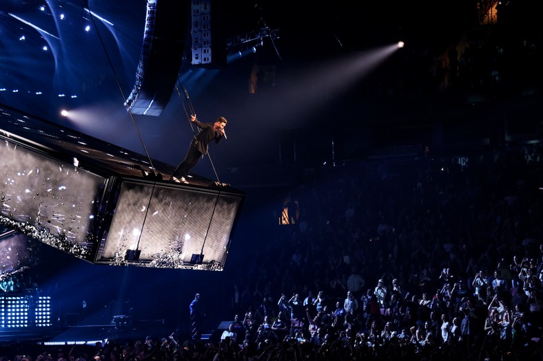 Una foto promocional, no del concierto en Polonia.