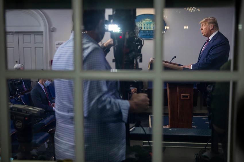 Tramp na brifingu u Vašingtonu