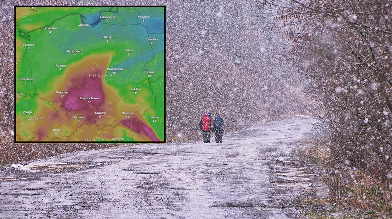 Pogoda da nam się dziś mocno we znaki. Burze, ulewy i śnieg (mapa: WINDY)