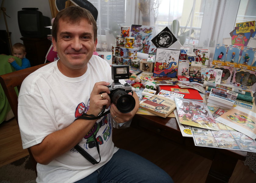 Mirosław Sobiecki (40 l.) – fan komiksów