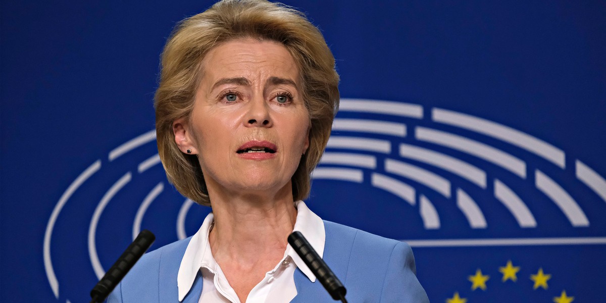 Przewodnicząca Komisji Europejskiej Ursula von der Leyen.