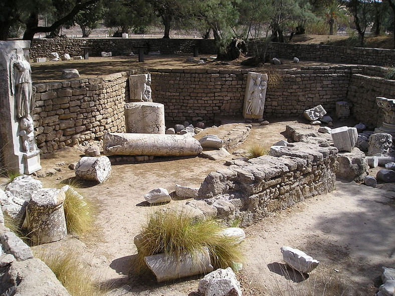 Antyczne ruiny w Aszkelonie