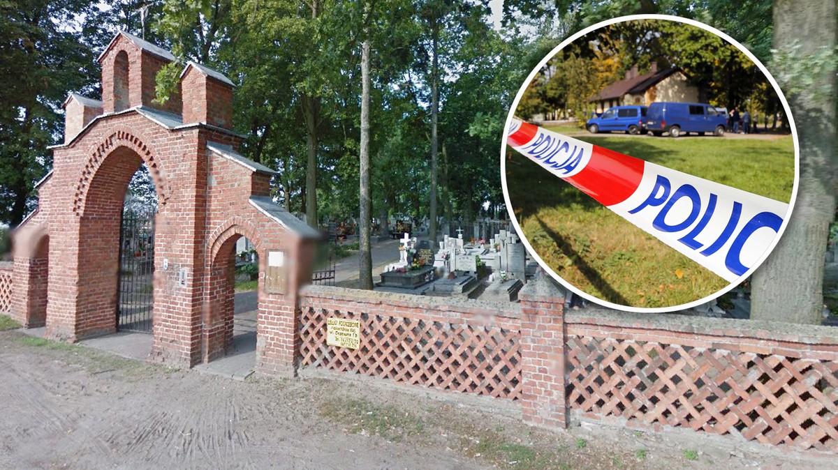 Makabryczne odkrycie za cmentarzem w Goszczewie: ludzkie szczątki na stercie piachu