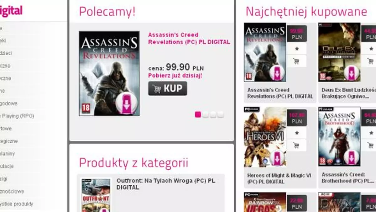 Sklep Muve Digital wystartował. Assassin’s Creed: Revelations za 99 zł