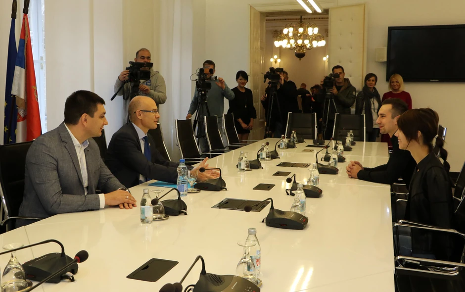 Dejana Bačko u Gradskoj kući u Novom Sadu