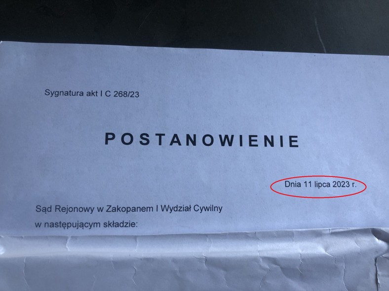 Data postanowienia zabezpieczającego, które zdaniem PKL pozwoliło firmie udrożnić szlak i miało "rygor natychmiastowej wykonalności"