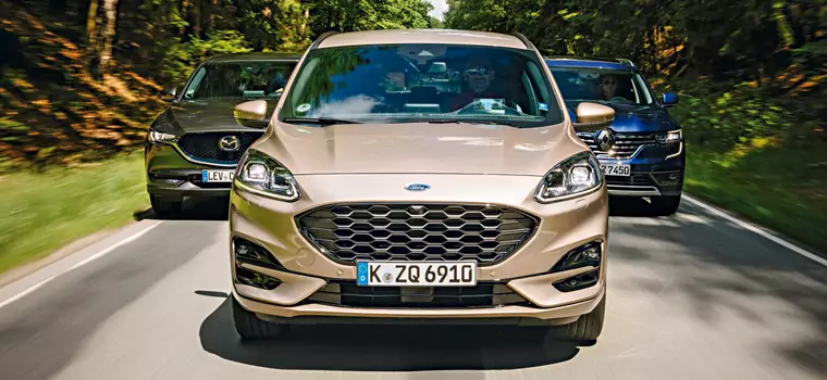 SUV-y z trzech stron Świata: Ford Kuga, Mazda CX-5 i Renault Koleos [RANKING]