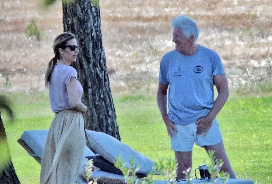 Ričard Gir sa ženom