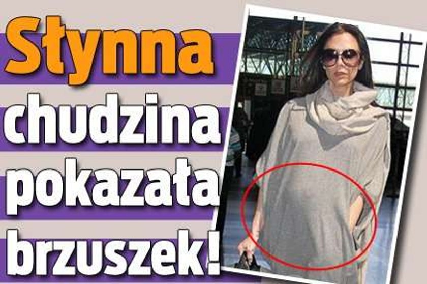 Słynna chudzina pokazała brzuszek!