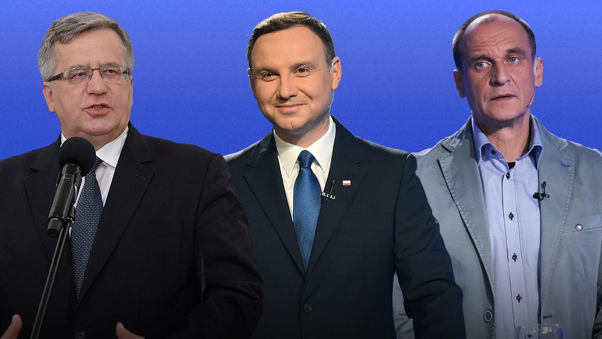 kolaż Paweł Kukiz, Bronisław Komorowski, Andrzej Duda