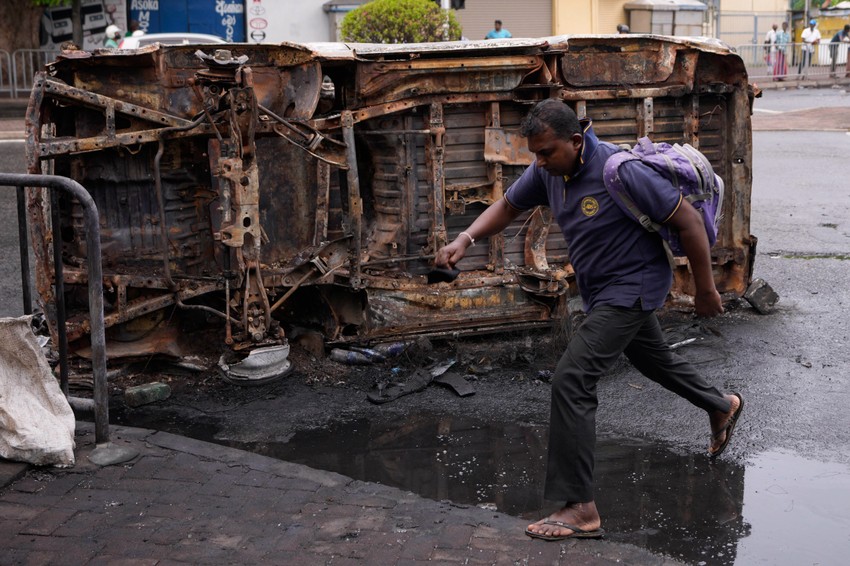 Kolombo, Šri Lanka, nakon nasilnih protesta