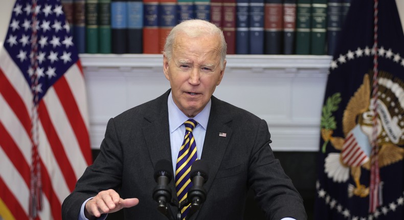 Biden delivered his farewell address on Wednesday.Alex Wong/Getty Images