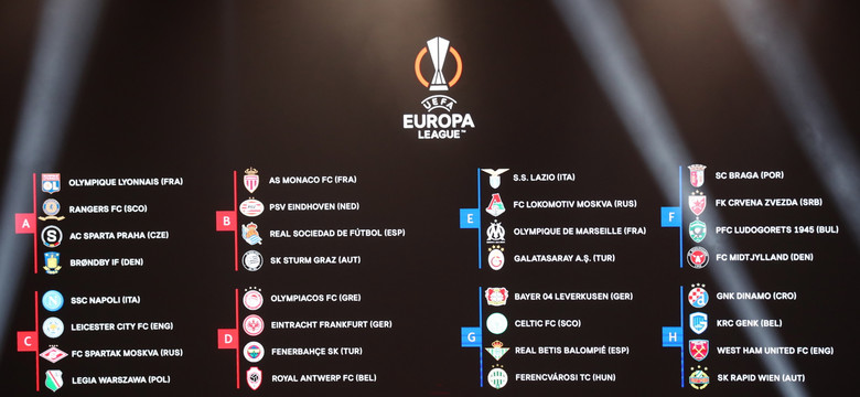 Legia poznała rywali w Lidze Europy. Łatwo nie będzie