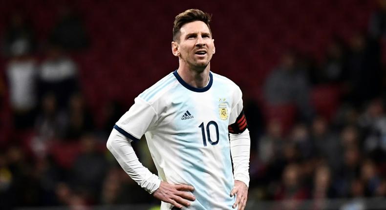 Lionel Messi lost on his 129th appearance for Argentina