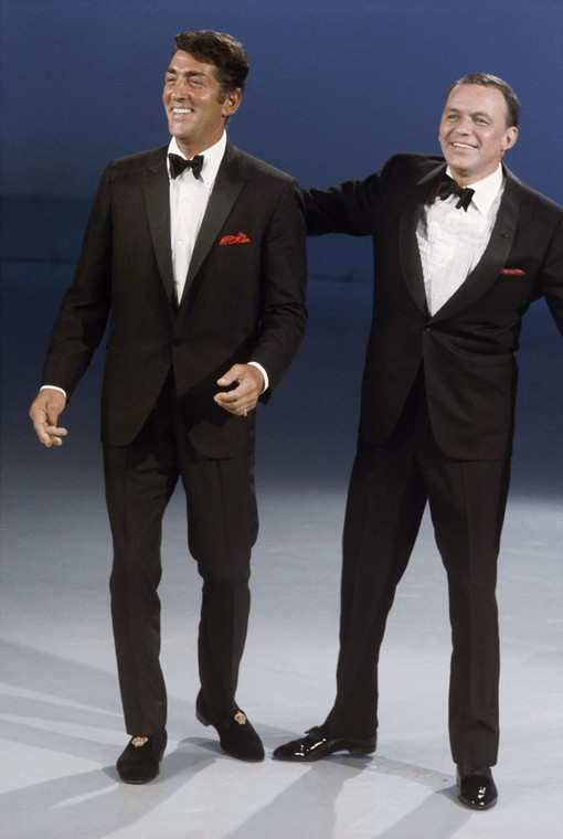 Dean Martin i Frank Sinatra na planie 'The Dean Martin Show' (1967 r.)