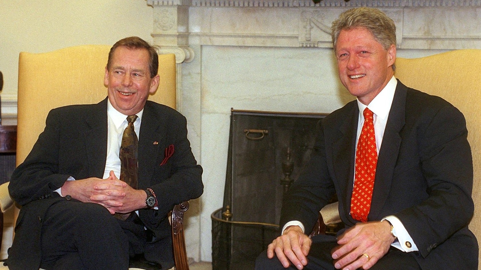 Václav Havel a Bill Clinton. 