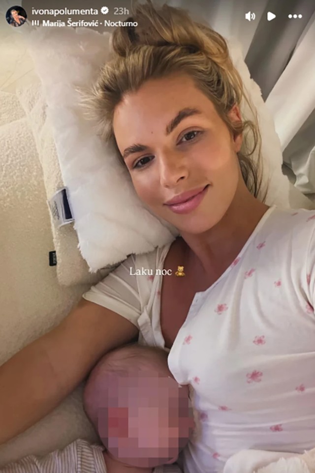 Ivona Polumenta sa bebicom