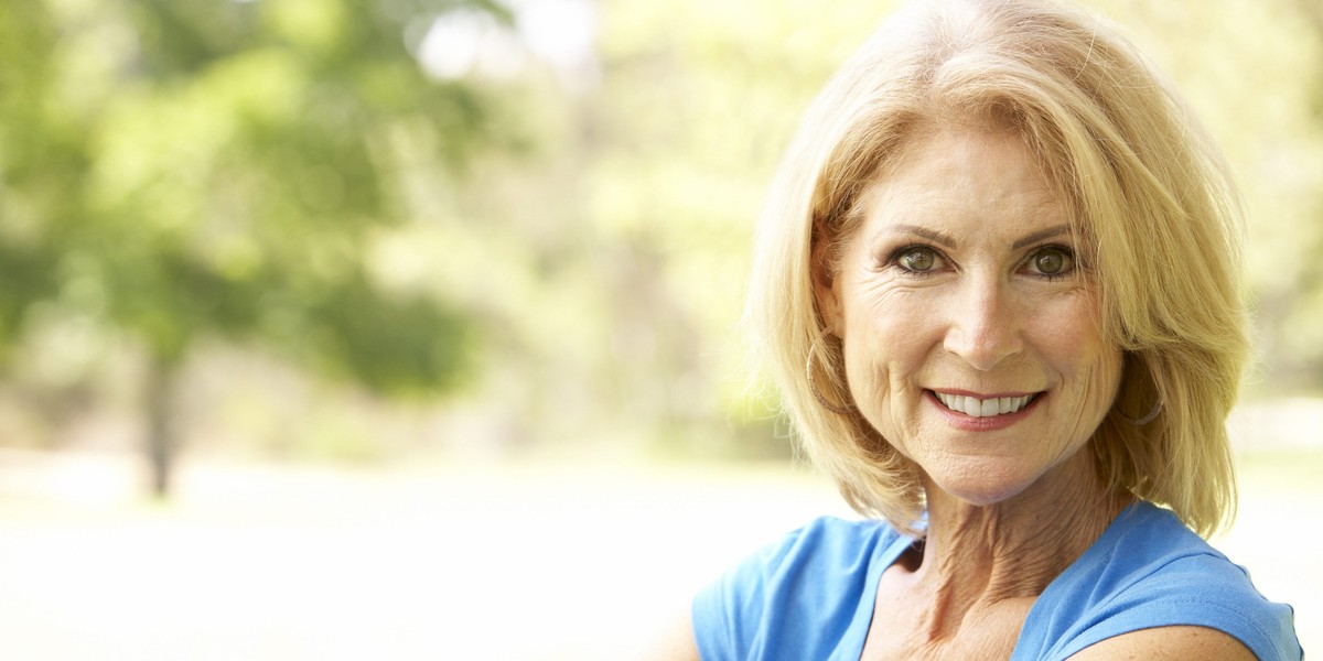 Portrait Of Senior Woman In Park