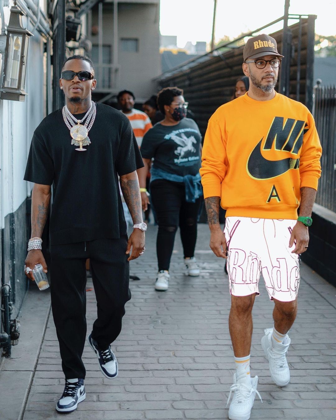 Singer Diamond Platnumz and Swizz Beatz