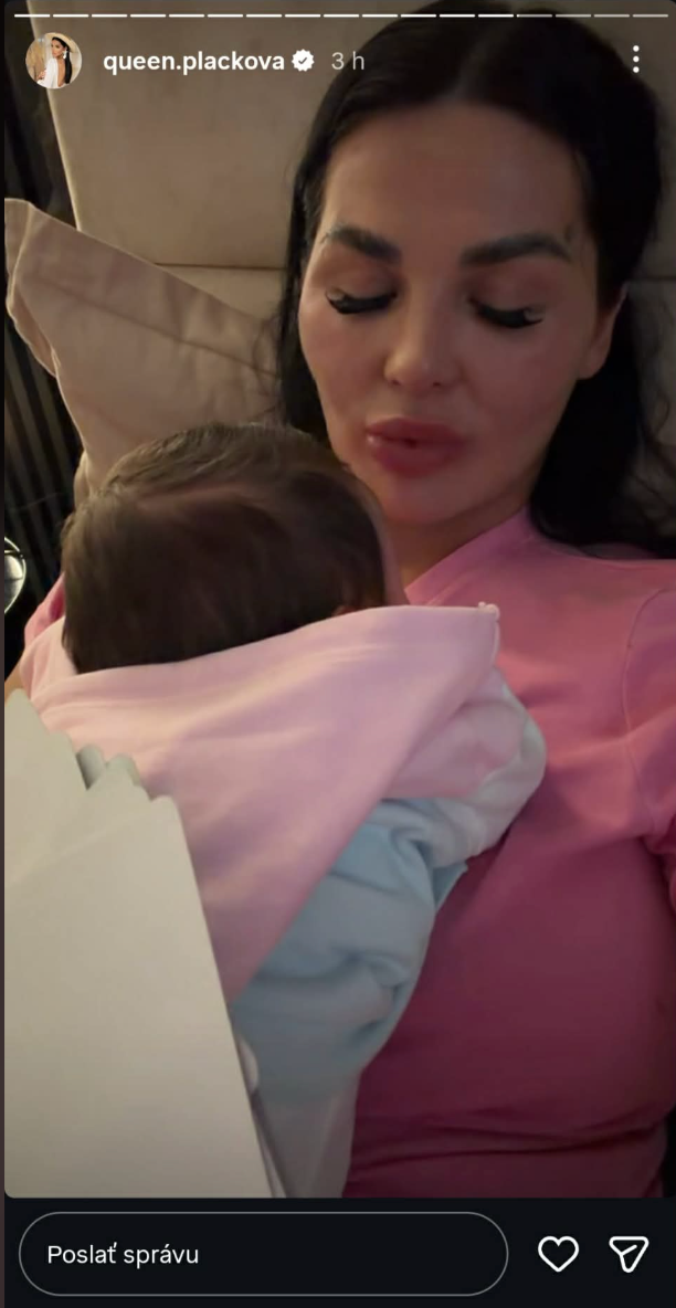Plačková si pripomenula prvý mesiac dcérky.