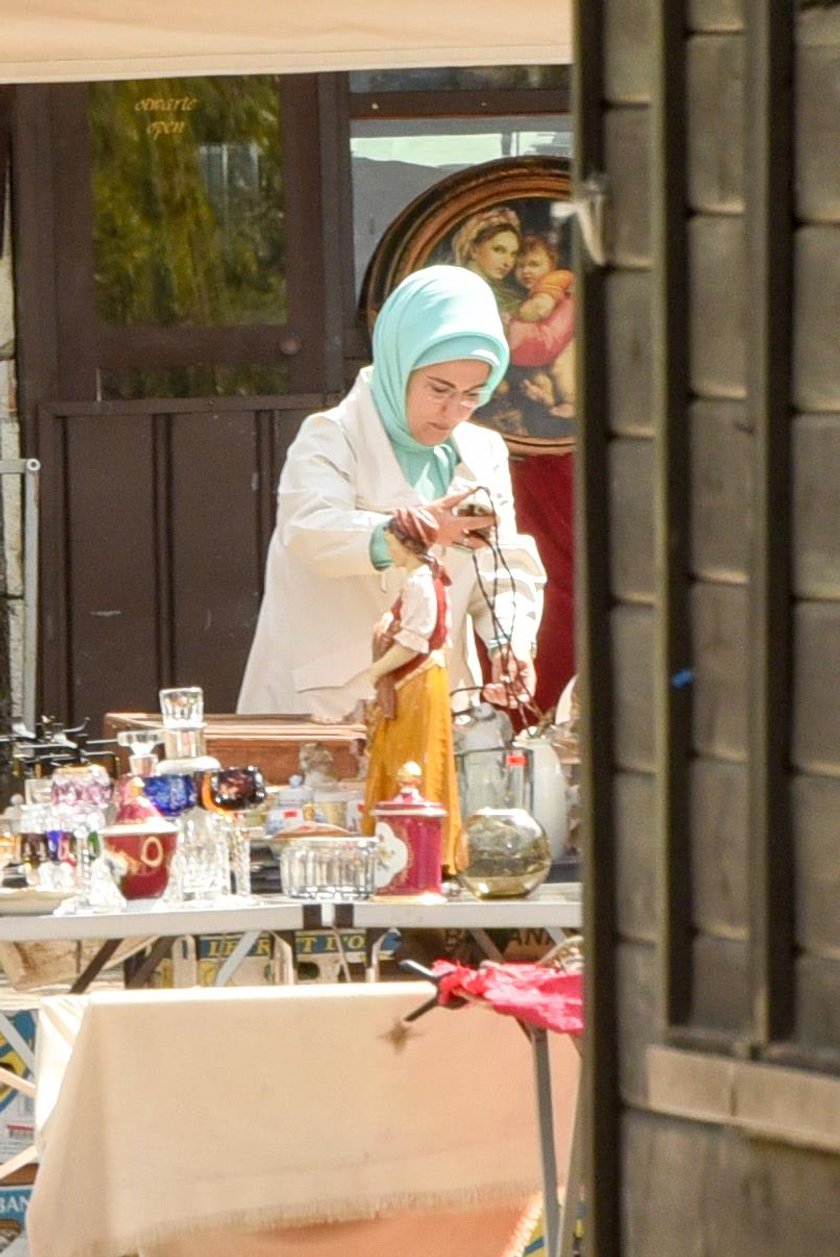 Emine Erdogan robi zakupy na warszawskim Kole