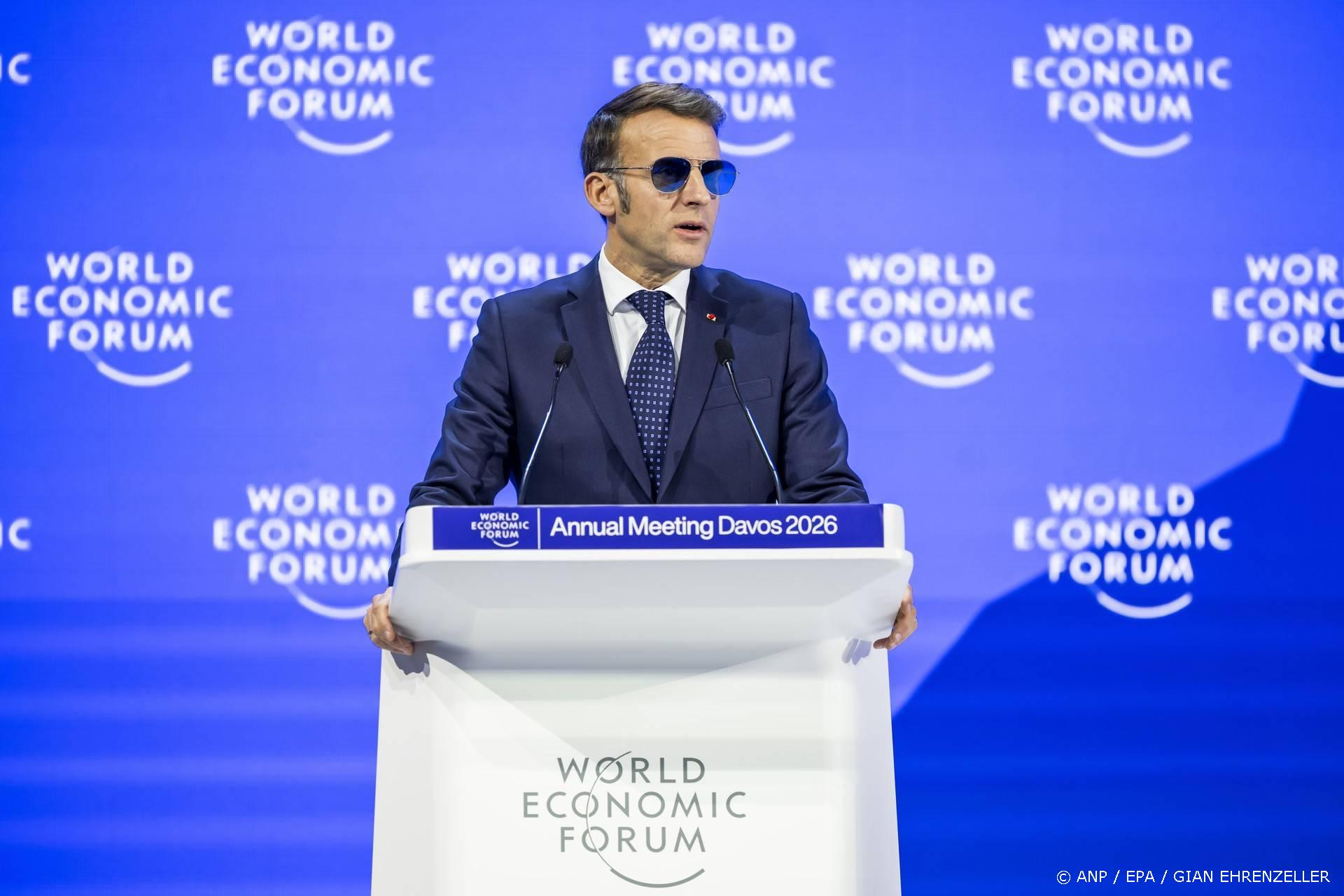 Macron waarschuwt voor wereldorde waar alleen recht van de sterkste telt