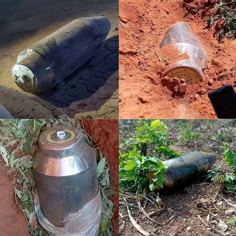 Znalezione w Nigerii niewybuchy - głowice amerykańskich Tomahawków.