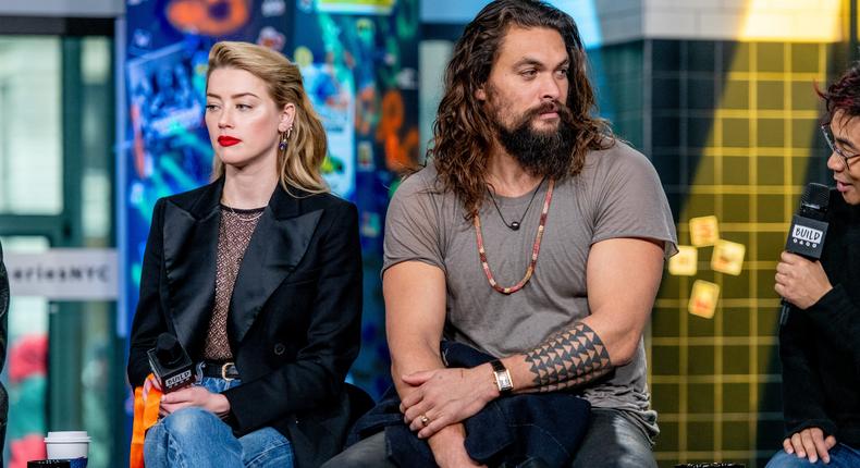 Amber Heard (left) and Jason Momoa (right).Roy Rochlin via Getty Images