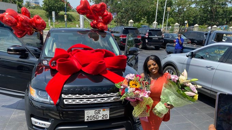 Nana Aba recieves Range Rover as birthday gift