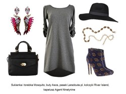 W szarości siła: grafitowa sukienka na 3 sposoby