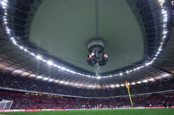 Mecz Polska - Albania przy zamkniętym dachu