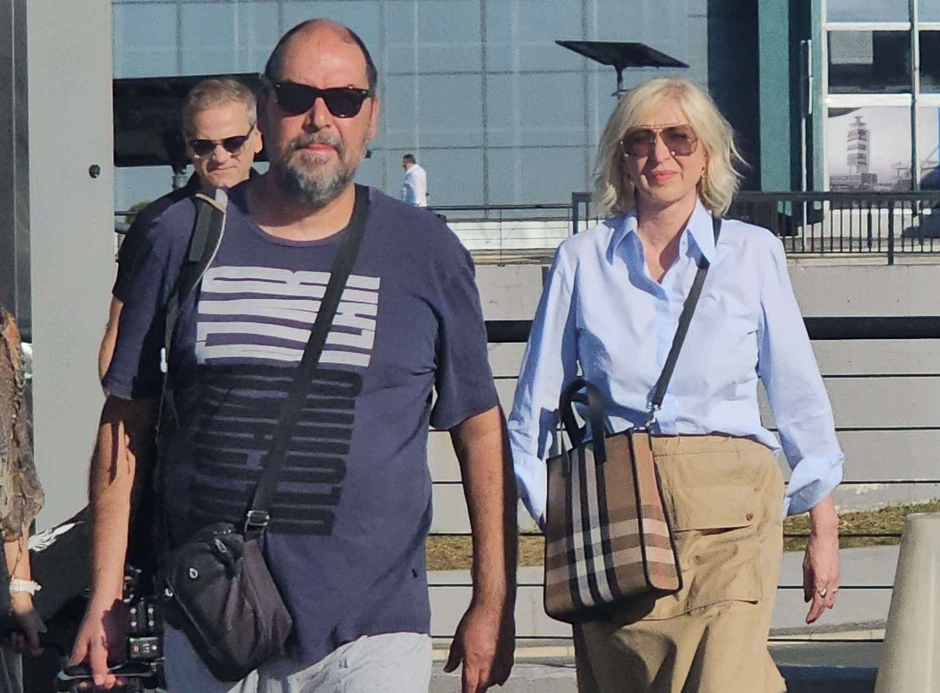 Olivera Kovačević i Borko Stefanović zajedno na aerodromu