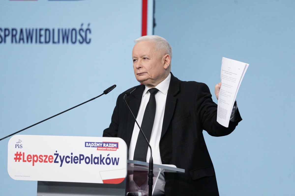 Prezes PiS Jarosław Kaczyński