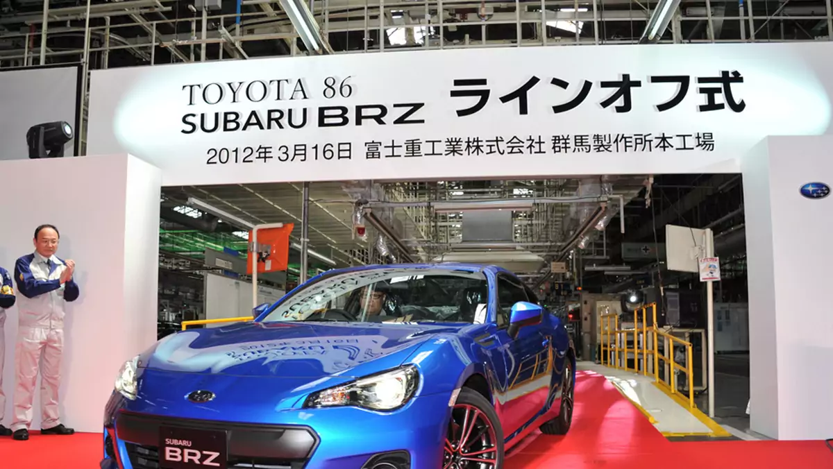 Początek produkcji Subaru BRZ i Toyoty GT 86