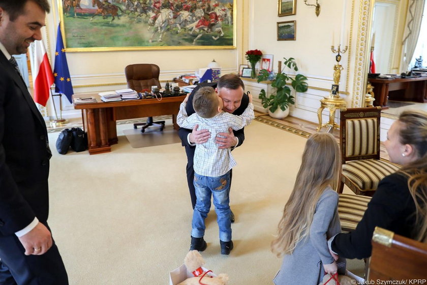 Prezydent spełnił marzenie małego chłopca